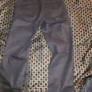 Leather style jeans